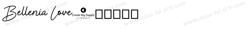 Bellenia Love字体转换